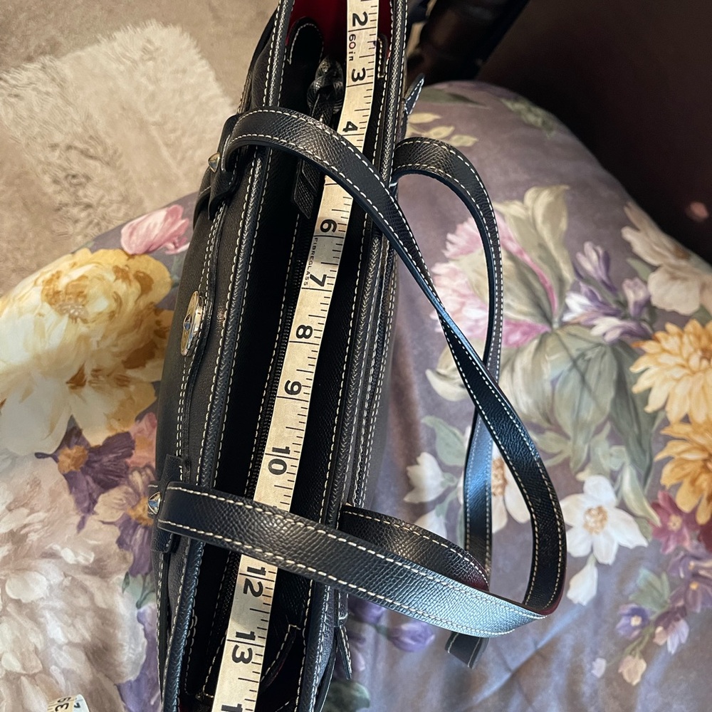 Dooney & Bourke Black Tote with Stitch Detail - Picture 9 of 12